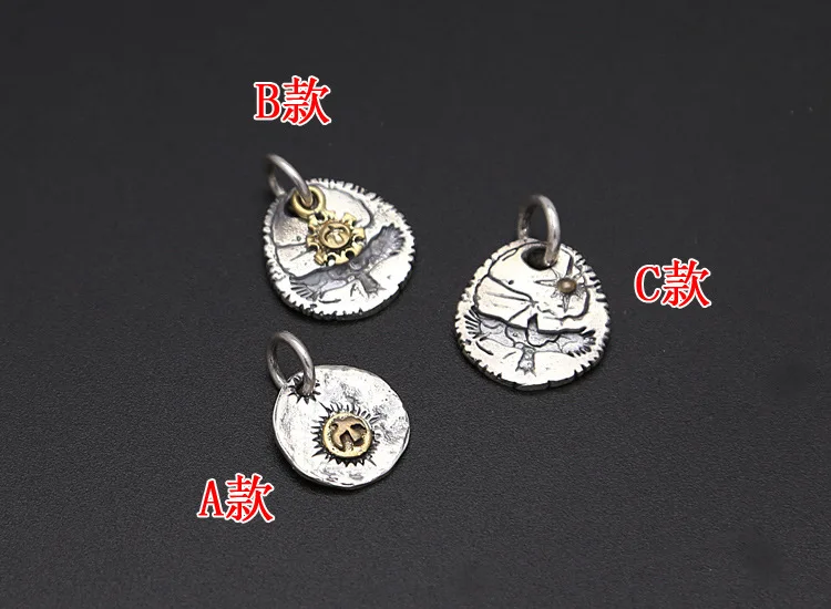 MAYONES – bijoux en argent Sterling S925, pendentif Vintage thaïlandais Takahashi Goro fait à la main, petit aigle pour hommes et femmes