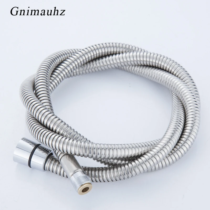 Stainless steel chrome surface pull out shower pipe,bath basin kitchen drain faucet special hose