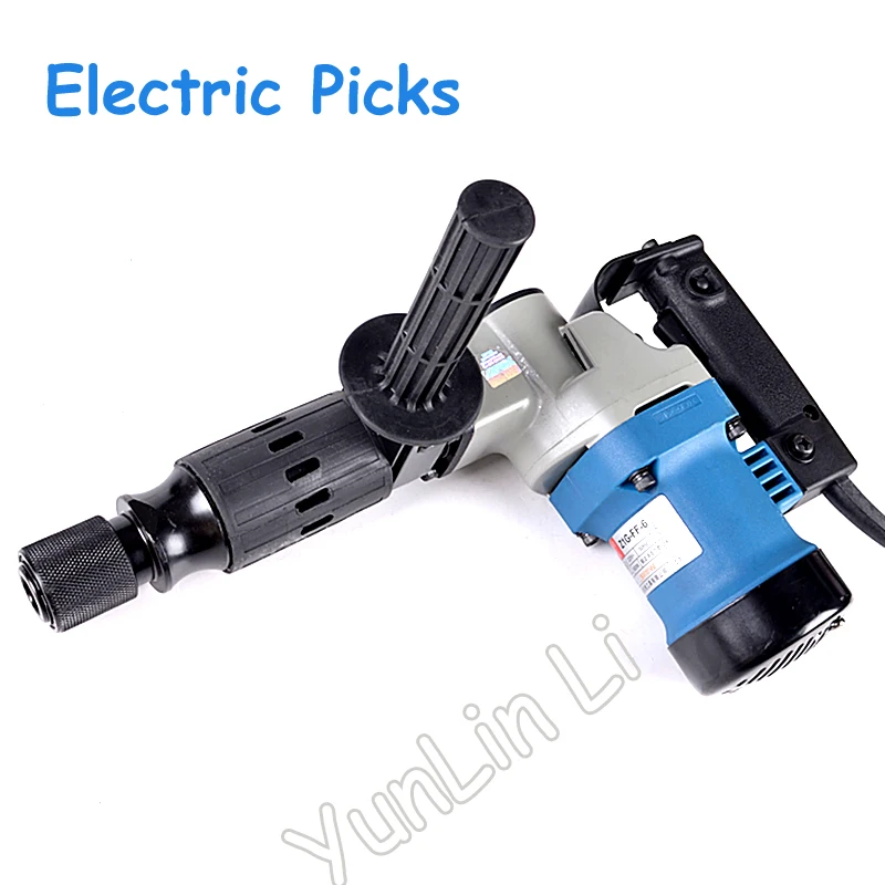 Electric Demolition Hammer Wall Hammer Handheld Electric Pick Demolition Hammer for Concrete Wall Decoration  Impact Drill