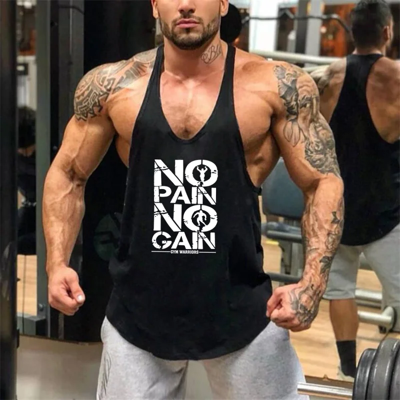 Brand bodybuilding stringer tank top men musculation vest gyms clothing and fitness men undershirt solid tank blank shirt