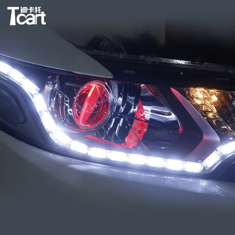 

Tcart светодиодный рыцарь наездник ленточный светильник для Toyota Highlander Camry corolla Reize crown Prado Prius DRL течет указатель поворота светильник s