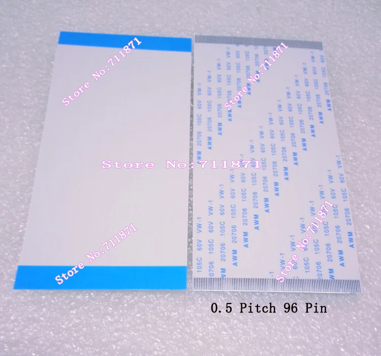 Тип A 0,5 Шаг 96 P Гибкий плоский кабель FFC расстояние между линиями 0,5 мм 96-контактный ленточный кабель FPC кабель ЖК-дисплей LED 100 мм 96 контактов TTL FFC кабель