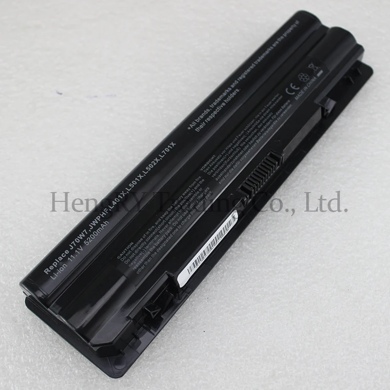 CPMANC 5200mAh 6 cells Laptop Battery for Dell XPS 14 15 17 L501X L502X L701X L702X L401X L501X L502X J70W7 JWPHF 312-1123 R4CN5