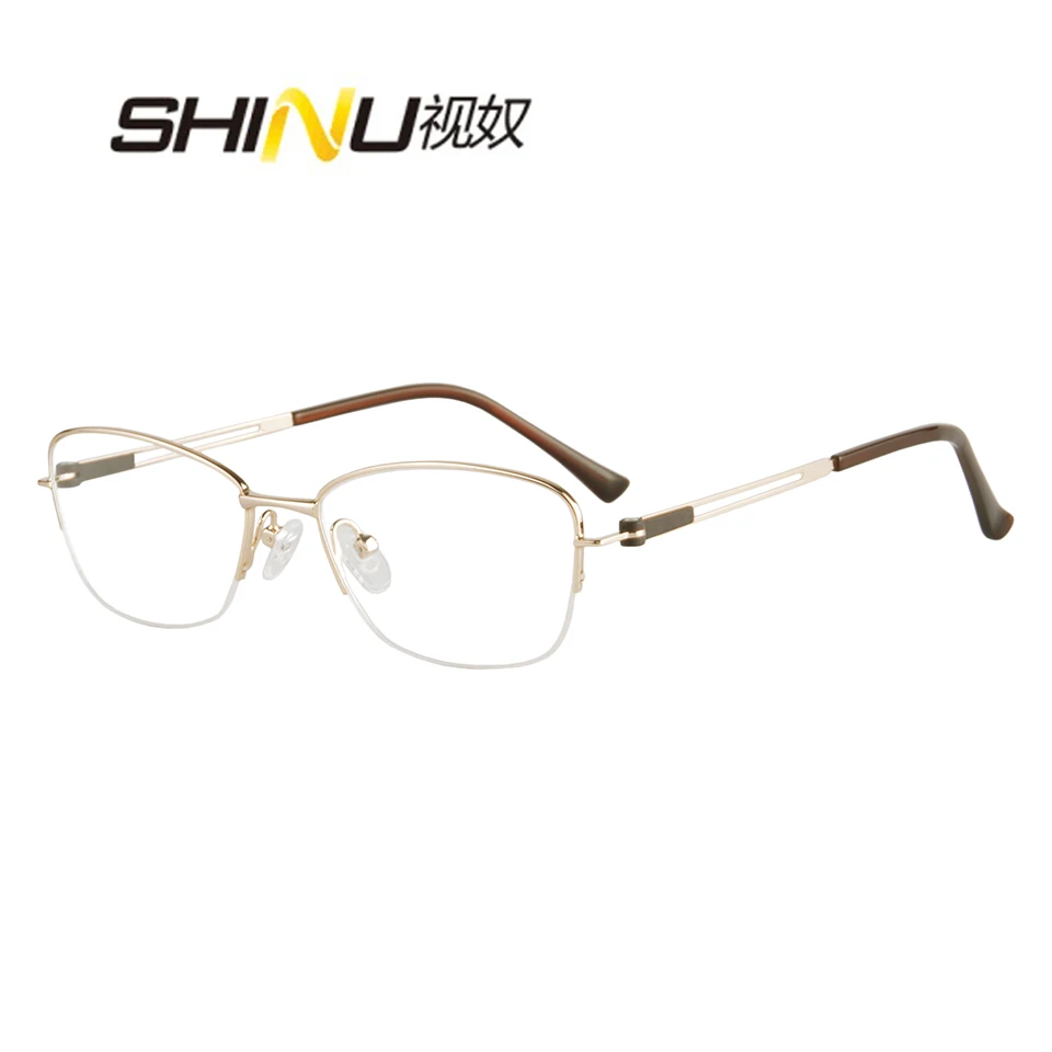 

SHINU Prescription Eyeglasses women Optical Progressive Multifocal Photochromic Anti Blue Customized Prescription eyewear 5701