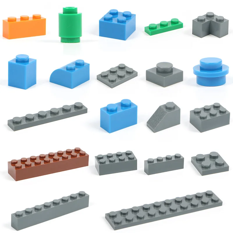 Bloques de construcción de modelo multicolor para niños, piezas de juguete a granel, compatible con Lego, regalo, 100g por paquete