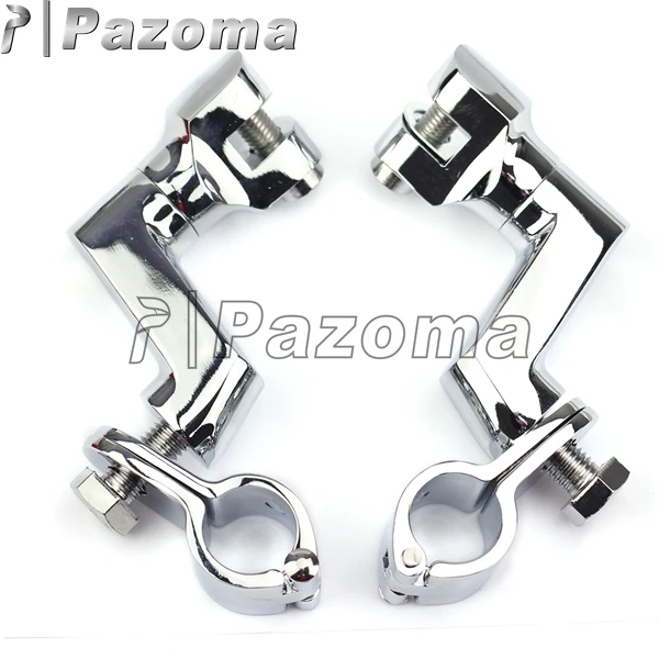 

1Pair Motorcycle 1inch 25mm Engine Guard Footpeg Clamps Highway Crash Bar Foot Rest Peg for Harley BobberChopper Cafe Racer BSA