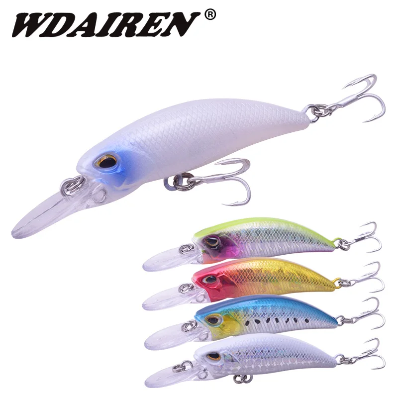 

WDAIREN Quality Minnow Hard Fishing Lures Sinking Wobblers 6.5cm 5.2g Artificial Hard Bait Bass Pike Lure Pesca Fishing Tackle