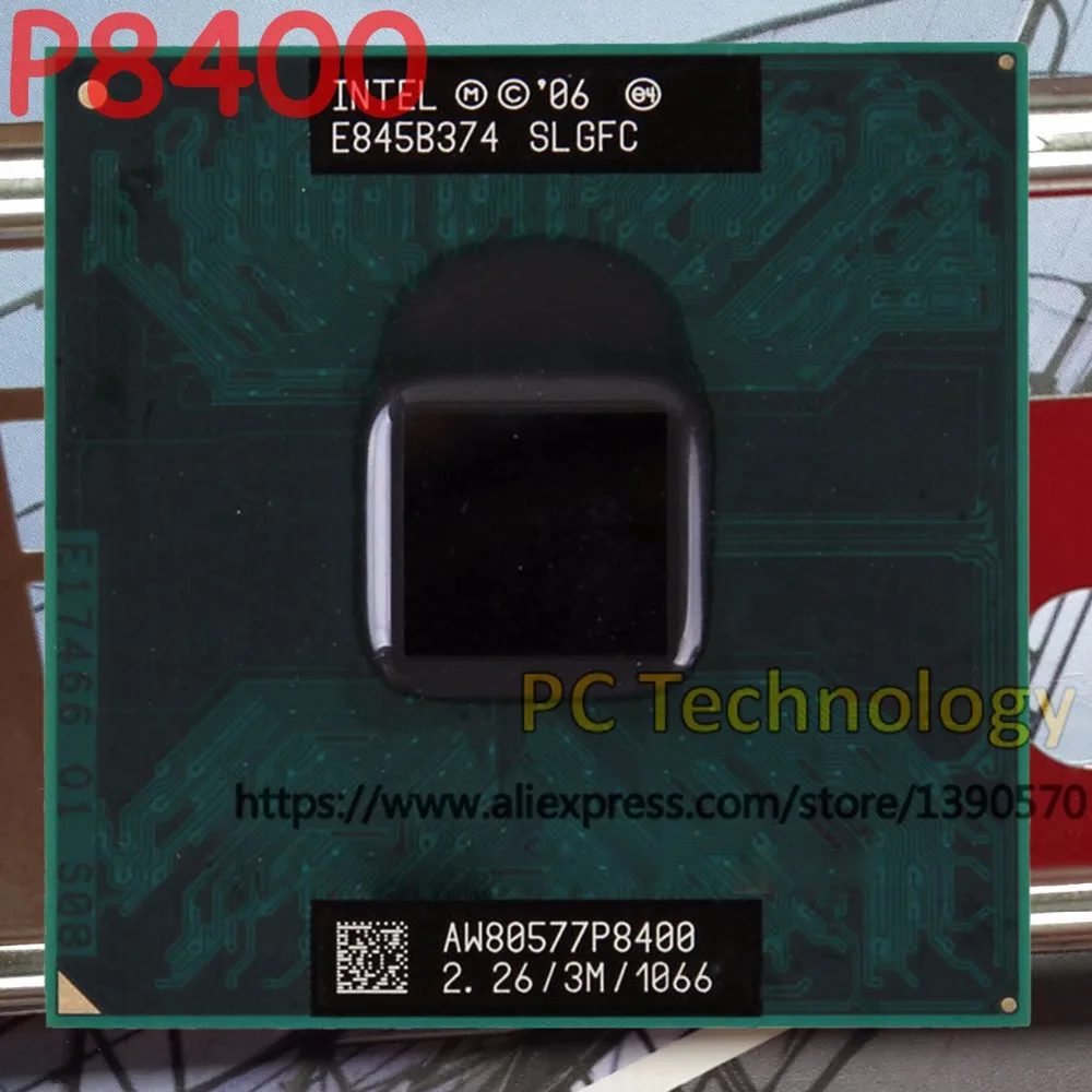 

Original Intel Core 2 Duo P8400 Dual Core 2.30GHz 3M 1066MHz CPU Processor compatible PM45 GM45 chipest