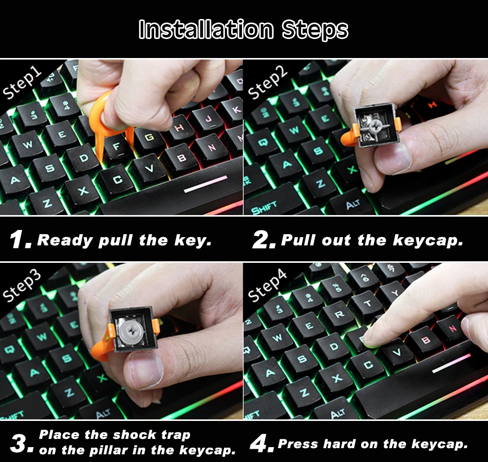 110 O-Ring Smorzatori Per Tastiera Meccanica - 2,5 Mm X 4 Mm X 9 Mm - Neri Per Switch Cherry MX