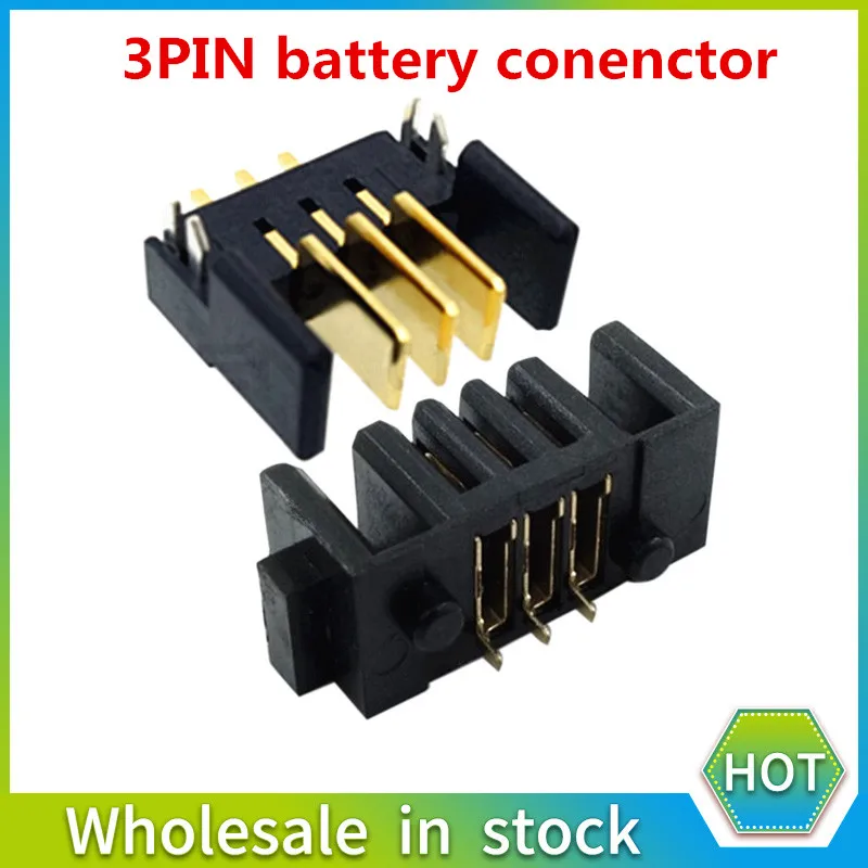 3 4 5 6pin laptop battery connector pitch 2.0mm Holder clip slot contact male and female plug 180 degree bend foot  1pair