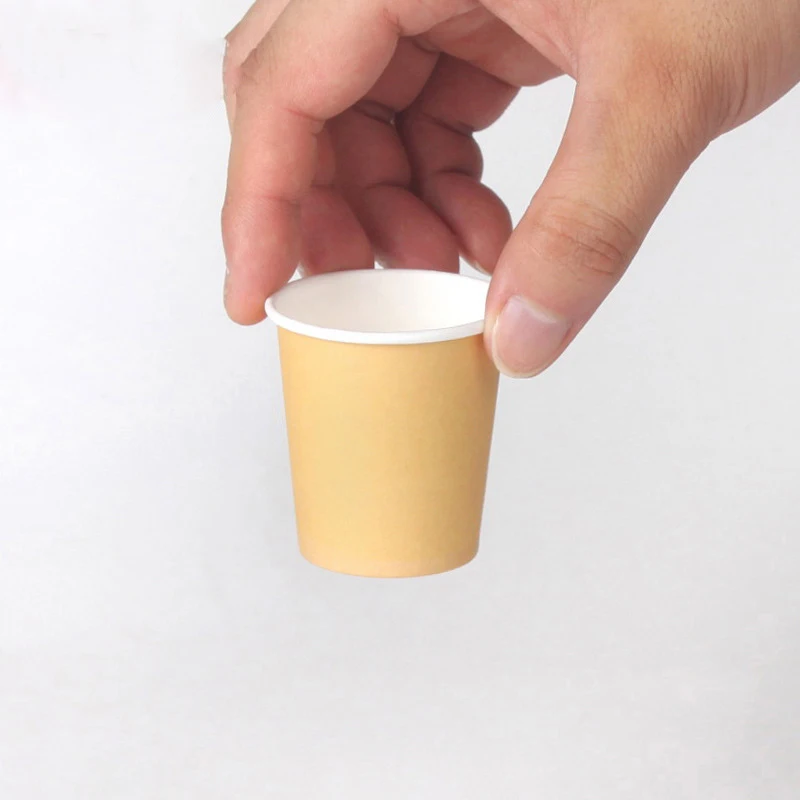 Disposable Kraft Paper Cup Tasting Cup Packing Tool Food Grade Drinking Cup Paper Cup Promotion Kitchen Accessories 2oz 100pcs