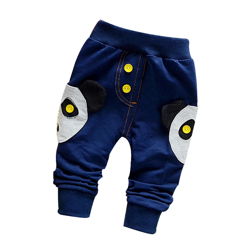 2016 new Spring Autumn Cartoon stickers cloth cotton good quality baby pants baby boy/girls pants 0-2 year children Harem pants