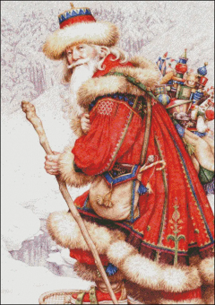 Needlework for Embroidery by Ankicoleman DIY DMC High Quality - Counted Cross Stitch Kits 14 ct Oil painting - Christmas Santa