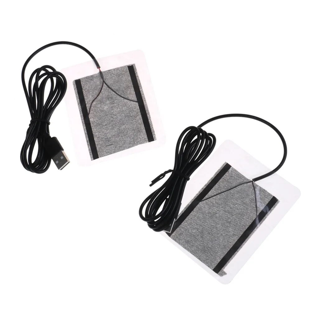 1/2pc 5V Carbon Fiber Heating Pad USB Heating Film Electric Infrared Fever Heat Mat Winter Warm Arm Waist Heat Usb Glove 