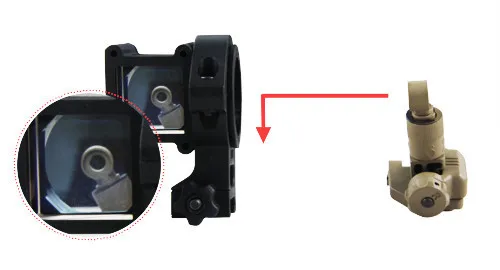 Tactical ANGLESIGHT odpowiednie standardowe szyny Picatinny 20mm luneta celownicza