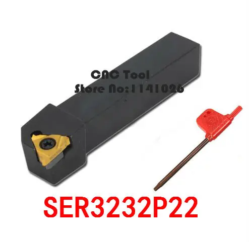 SER3232P22 32*32MM External Thread Turning Tool Lathe Cutting Tools CNC Turning Lathe Machine Tools Turning Tool Holder