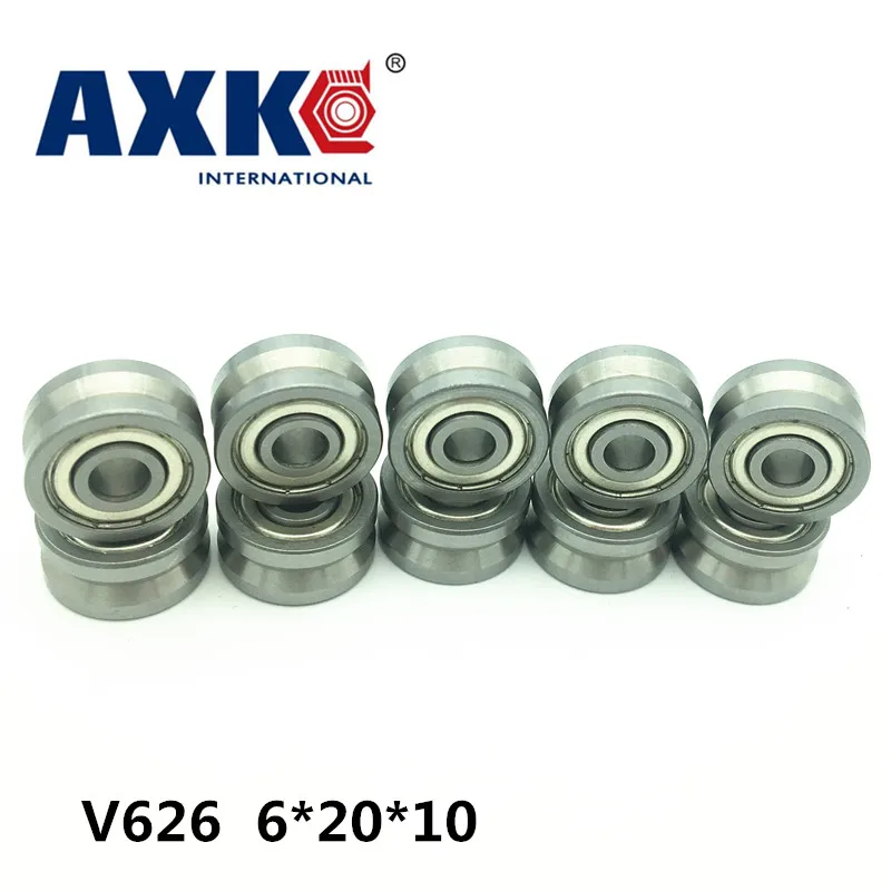 

2023 Rushed Rodamientos Free Shipping 10pcs V626zz V62010 V Groove Ball Bearing 6x20x10mm Pulley Triangular For Spring Machine