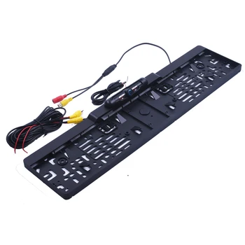 自動 Parktronic EU 車のナンバープレートフレームリアビューカメラ HD ナイトビジョンリアビューカメラリバースリアカメラ 4 IR ライト付き