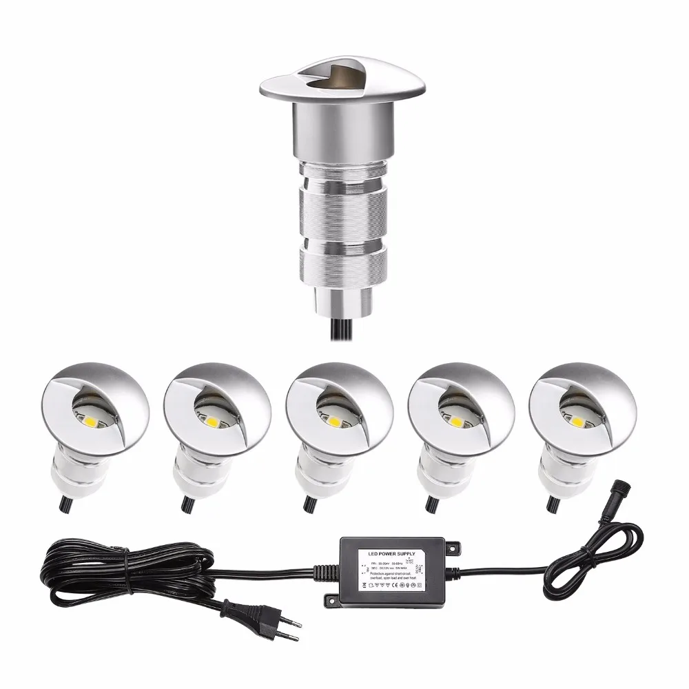 

Underground Lamps 0.6W LED Stair Lamps IP65 LED Garden Post Path Waterproof Lighting Outdoor Deck Plinth Lamp 6pcs/set F101-6