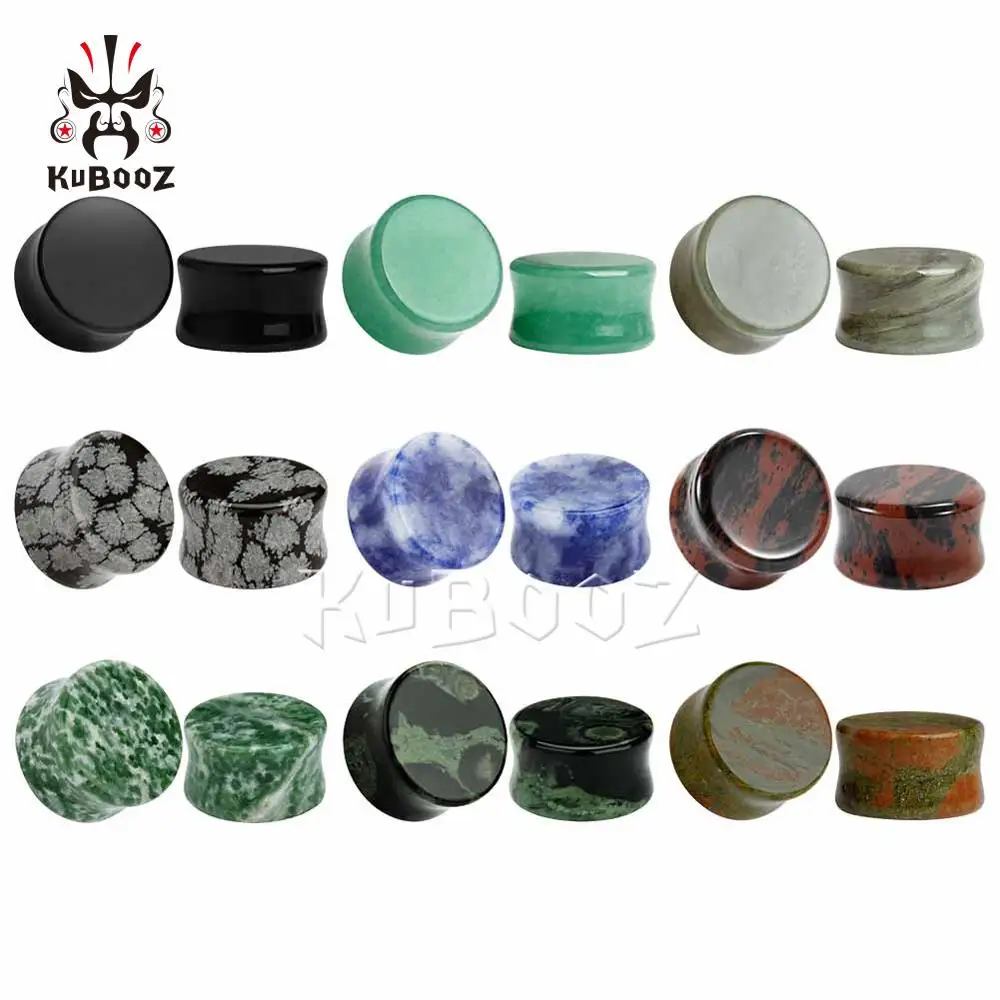 

Wholesale Price Stone Ear Tunnels Plugs Piercing Body Jewelry Gauges Expander Studs Earrings Stretchers 32PCS