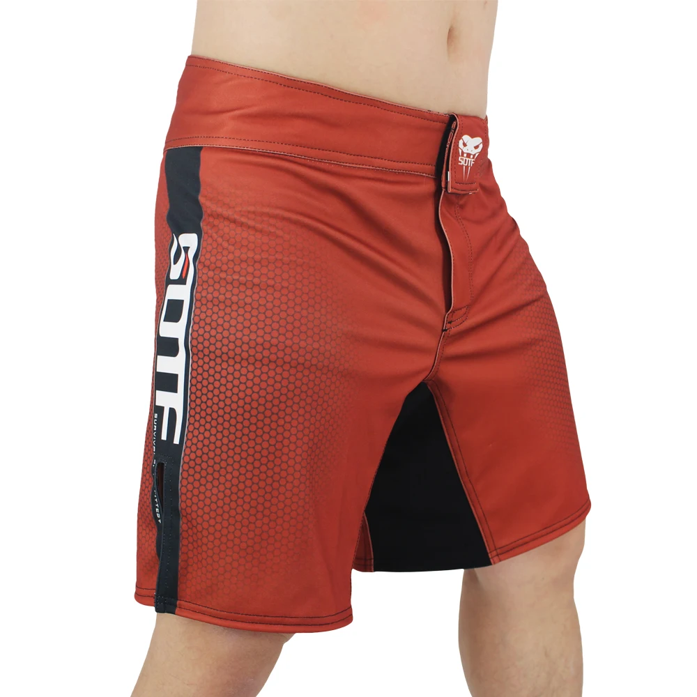 Soft bermuda de boxe com estampas geométricas, shorts de cobra venenosa, branca ou vermelha, tigre, muay thai, mma, roupa de boxe, luta, sanda