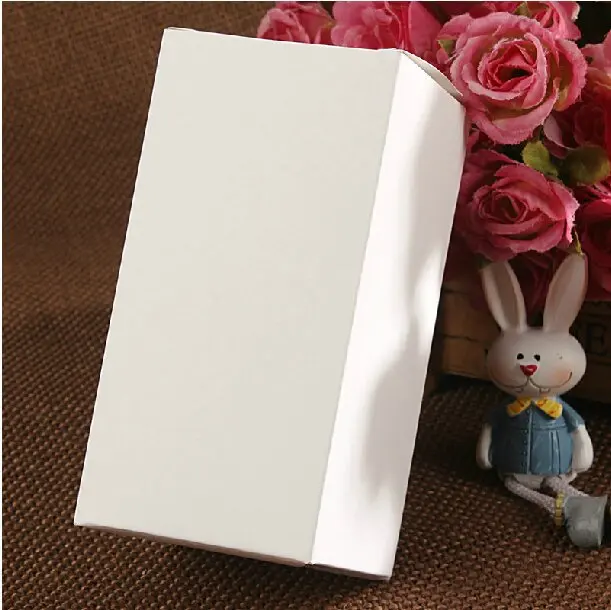 

6*6*12CM White Kraft Boxes Cosmetic Gift Packing Box Essence Bottle Paper Boxes 200pcs\lot Free shipping