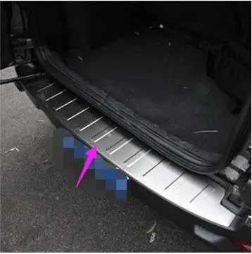 Stainless steel Rear Bumper Protector Sill Trunk Tread Plate Trim For 2013 2014 2015 for EcoSport