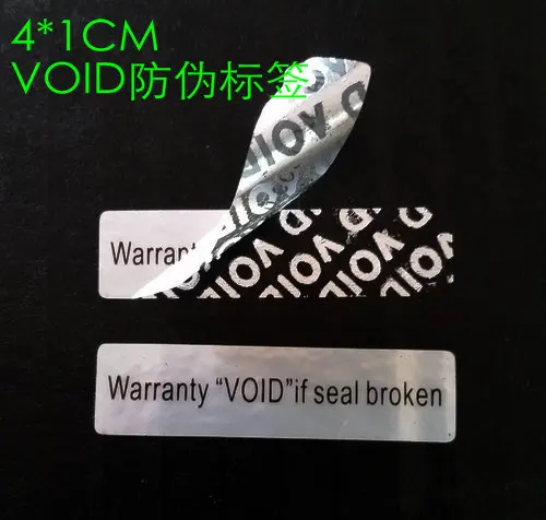 Factory direct Warranty sealing label sticker void if seal broken damaged, Universal with years and months for 500pcs/lot