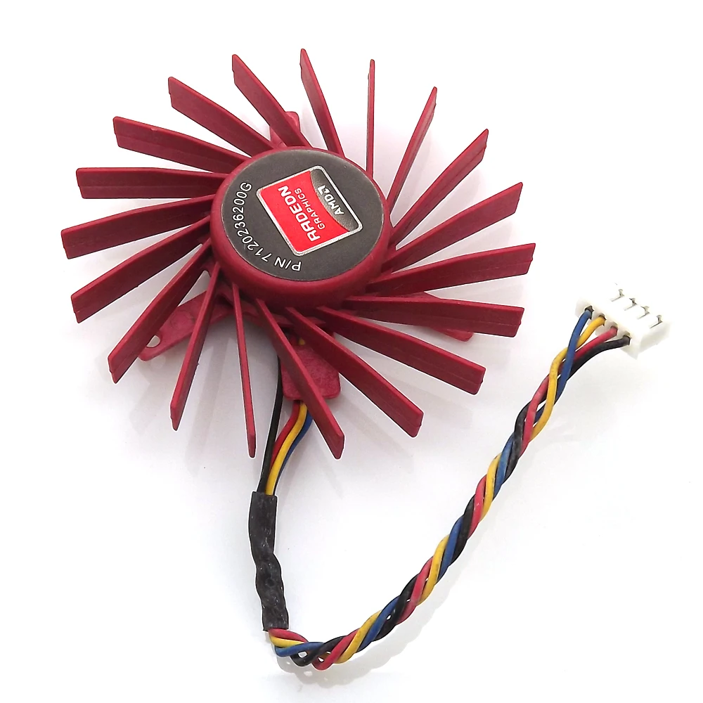 شحن مجاني NTK PLD06010B12HH 60 مللي متر تيار مستمر 12 فولت 0.4A 4Pin ل ATI Radeon HD3850 HD4850 W7000 بطاقة الرسومات برودة مروحة التبريد