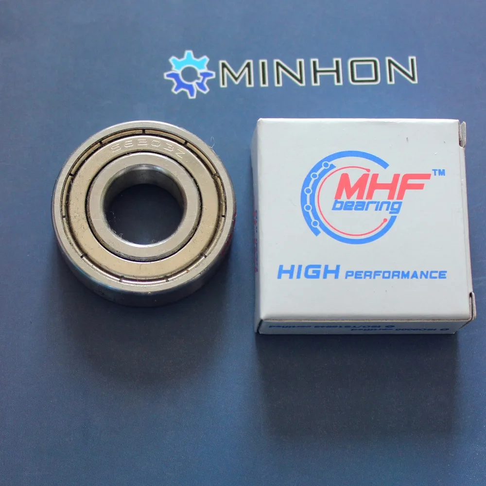 Free Shipping 2pcs 6203ZZ MHF Miniature Deep Groove Ball Bearings Size 17x40x12 mm Best Price High Performance