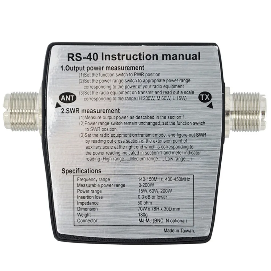 RS-40 Standing Wave Meter Power UV Segment Nasheng Standing