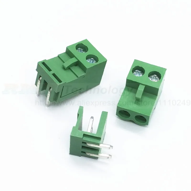 10 sets/lot HT5.08 2 3 4 5pin Right angle Terminal plug type 300V 10A KF2EDGK 5.08mm pitch PCB connector screw terminal block