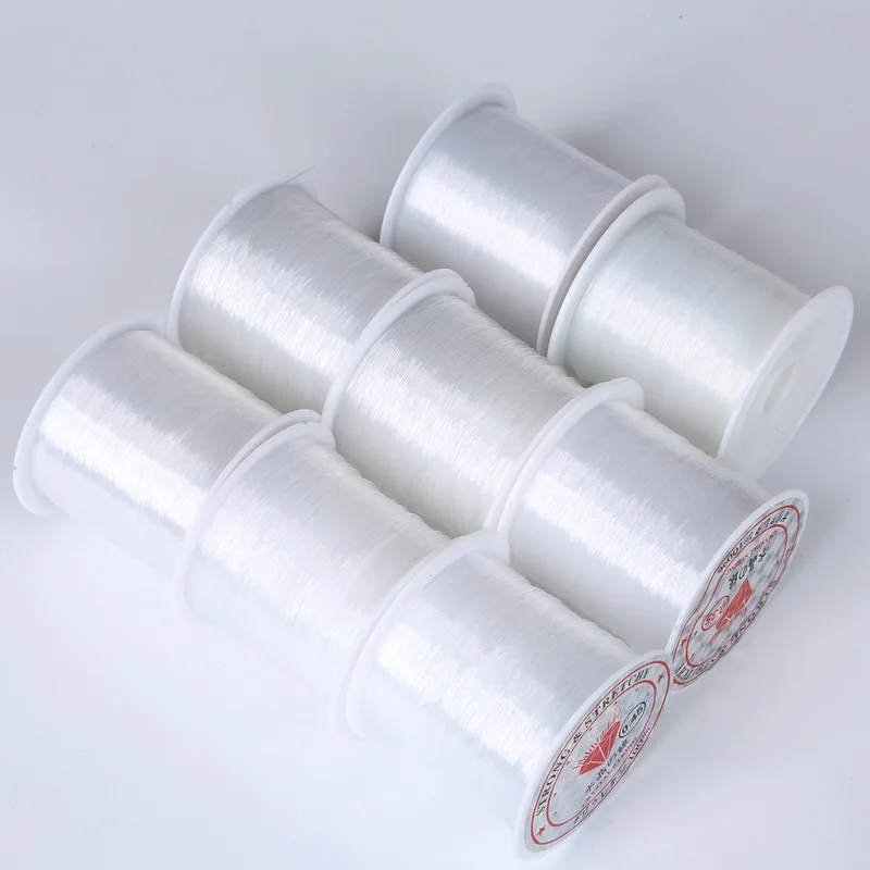 0.2/0.25/0.3/0.35/0.4/0.45/0.5/0.6mm Transparent Crystal Line Non Elastic Beading Wire Cord DIY Jewelry Making Supplies