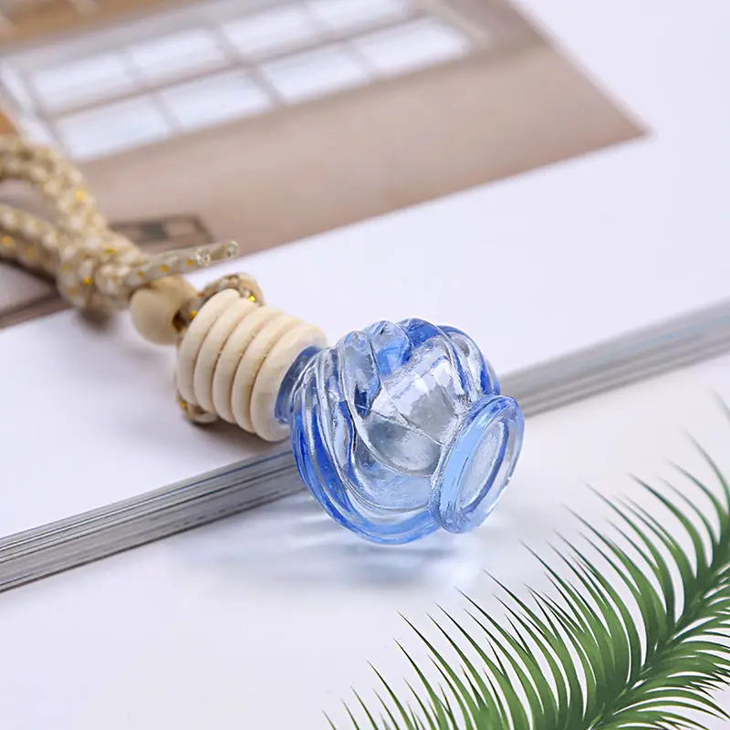 Fashion Clear air Perfume Bottles, Car Pendants Personalized Gifts, Wooden Empty Perfume Bottles