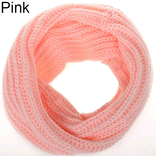 Fashion Unisex Winter Warm Infinity Circle Cable Knit Cowl Neck Long Scarf Shawl