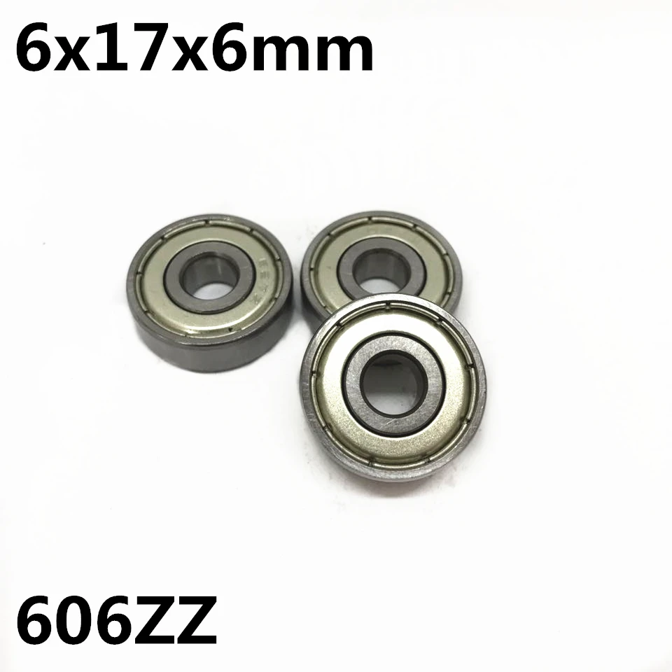 10 sztuk 606ZZ 606-2RS R-1760ZZ 6x17x6mm łożysko kulkowe zwykłe miniaturowe łożyska wysokiej jakości zaawansowane