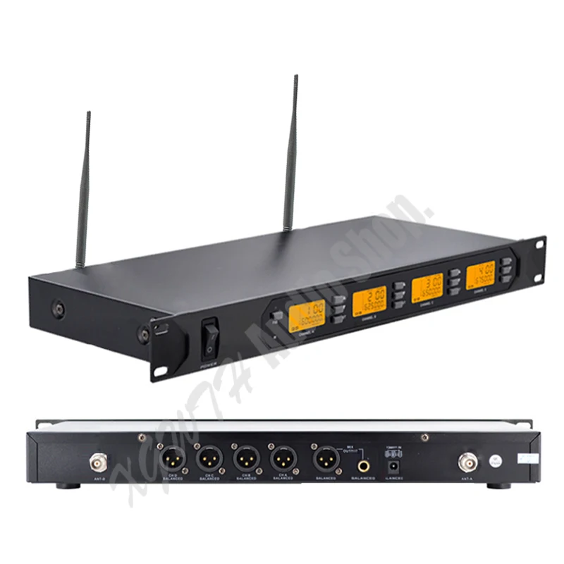 Pro Digital Wireless Conference Microphone System UHF Gooseneck Desktop Table Meeting Audio Mic Mics