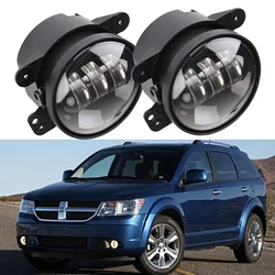 2pcs Led Fog Lights for Jeep Wrangler JK LJ Grand Cherokee Dodge Chrysler Journey Auto Projector Headlight Driving Offroad Lamp
