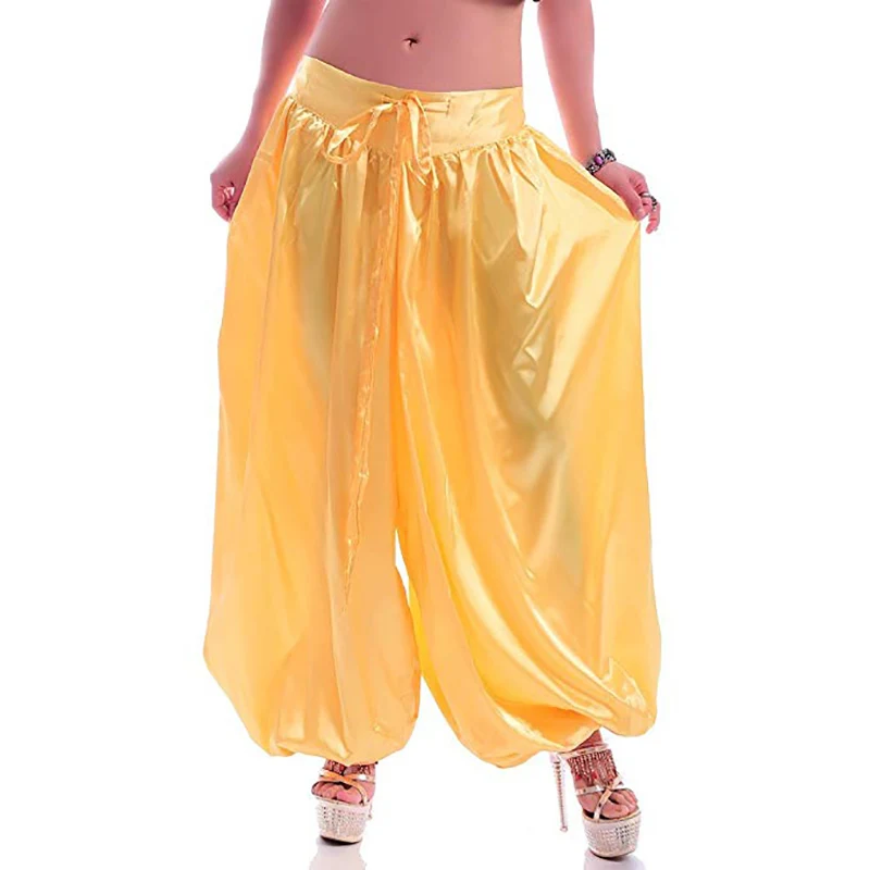 Hot ATS Tribal Belly dance trousers Fashion Dance Costume belly dancing pants Belly dancing satin bloomers Dance Pantaloons-9002