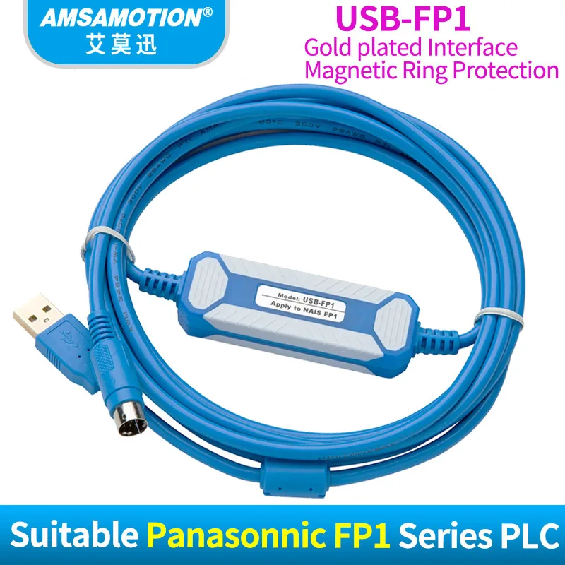 8Pin Original Plug USB-FP1 USB-AFP8550 Suitable Panasonic FP1 FP3 FP5 Series PLC Programming Cable Download Cable