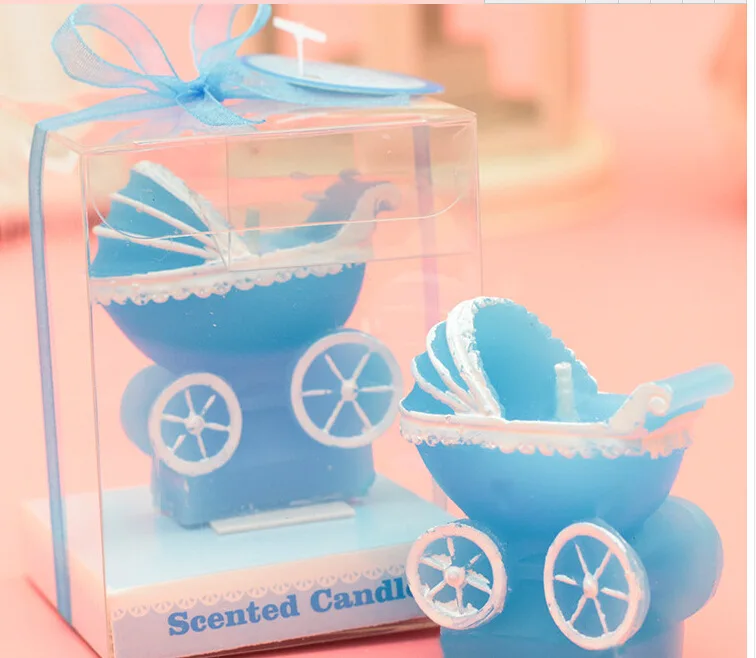 Imagem -04 - Mini Vela Criativa para Carrinho de Bebê 20 Peças Fofo Criativo Bebê Aniversário Criança Carrinho de Bebê Vela Bolo Topper Decoração de Festa Suprimentos