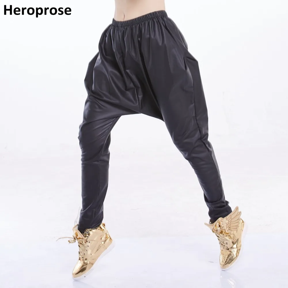 

Heroprose Brand 2021 Summer Fashion Personality Big Crotch Trousers Stage Performance Wear Baggy Skinny Hip Hop Harem Pants