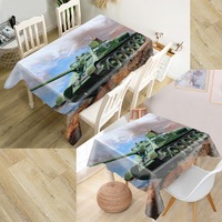 New Arrival Custom Tank Table Cloth Waterproof Oxford Fabric Rectangular Tablecloth Home Party Tablecloth