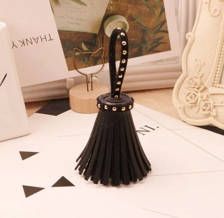 Rivet Tassel Keychain - DIY Leather Keychain mobile Phone Shell DIY Accessories Fashion Pendant Rivet Tassels