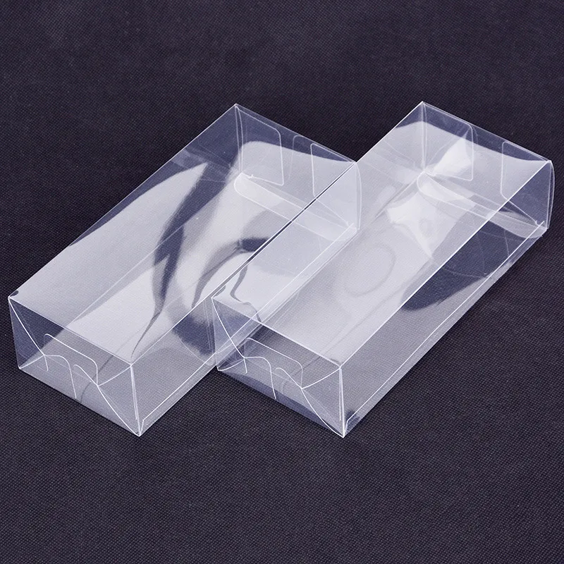 200pcs/lot Large Rectangular Plastic Transparent Box/Clear PVC Plastic Packaging Box Sample/Gift/Crafts Display Boxes