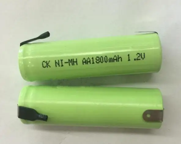 Nueva batería AA 1800mah AA1800mah 1,2 V Ni-MH batería recargable AA1800mAh1.2V 1,2 V NO.5 baterías pata pies pie 10 unids/lote