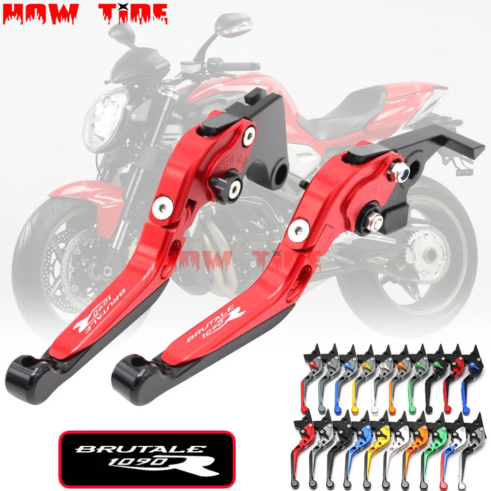 

Motorcycle Folding Extendable CNC Moto Adjustable Clutch Brake Levers For MV Agusta BRUTALE 1090R 1090 R 2014