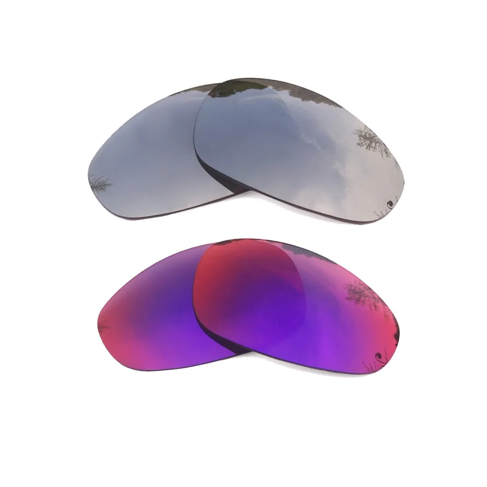 Silver Mirrored & Midnight Sun Mirrored Polarized Replacement Lenses for Juliet Frame 100% UVA & UVB