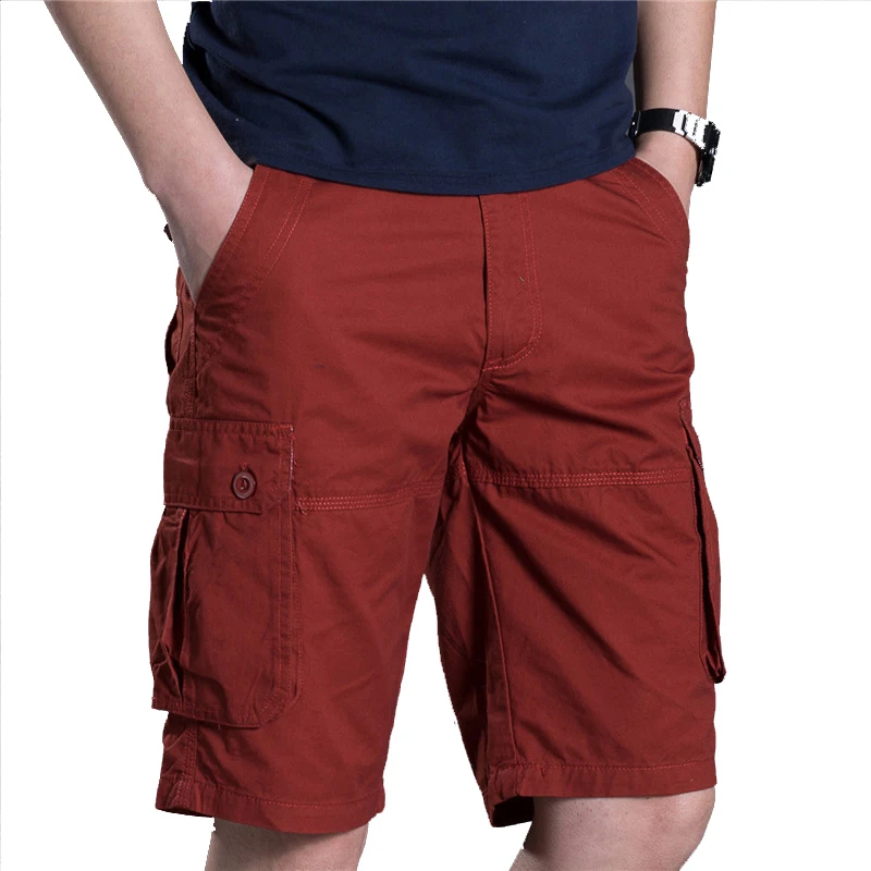 Shorts de carga homens verão casual multi-bolso shorts hip hop homens corredores geral militar calças curtas moletom plus size 38