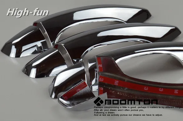 For HYUNDAI SANTA FE / IX45 2013 2014 2015 2016 2017 2018 New Chrome Car Door Handle Cover Trim Sticker Car Styling Accessories